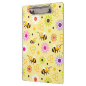 Bijen en bloemen klembord (Links)