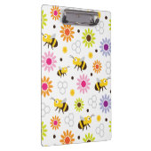 Bijen en bloemen klembord (Rechts)