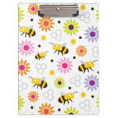 Bijen en bloemen klembord (Voorkant)