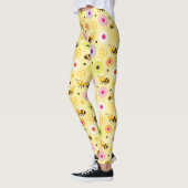 Bijen en bloemen leggings (Links)