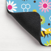 Bijen en bloemen muismat (Hoek)