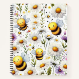 Bijen en bloemen notitieboek