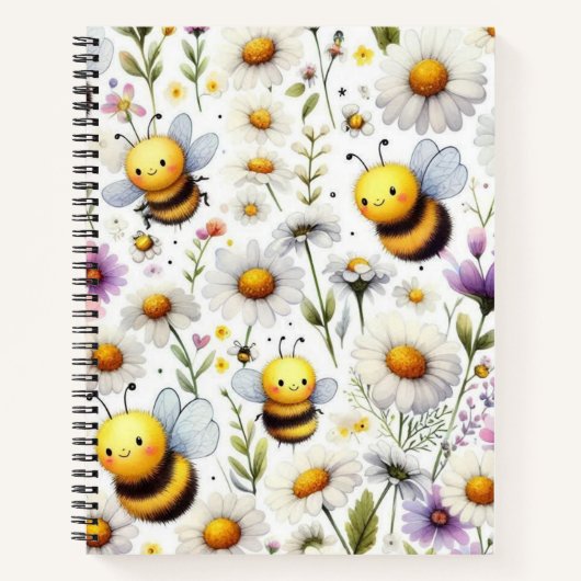 Bijen en bloemen notitieboek (Voorkant)