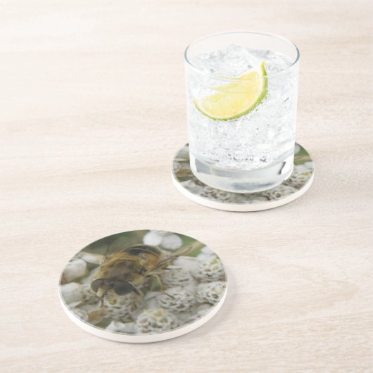 Bijen en Bloemen Onderzetters (Zijkant)