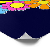 Bijen en bloemen poster (Hoek)