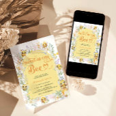 Bijen en Bloemen Schattige Baby shower Kaart