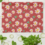 Bijen en bloemen theedoek (Gevouwen)