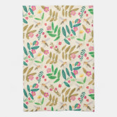 Bijen en bloemen theedoek (Verticaal)