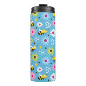 Bijen en bloemen thermosbeker (Voorkant)