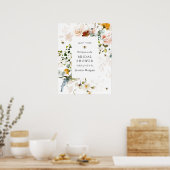 Bijen en  Bloemen Vrijgezellenfeest Welkom Poster (Keuken)