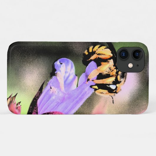 Bijen- en bloemenifcna Case-Mate iPhone case (Achterkant (horizontaal))