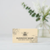  bijen- en bloemenillustratie Boerderij imker Visitekaartje (Staand voorkant)