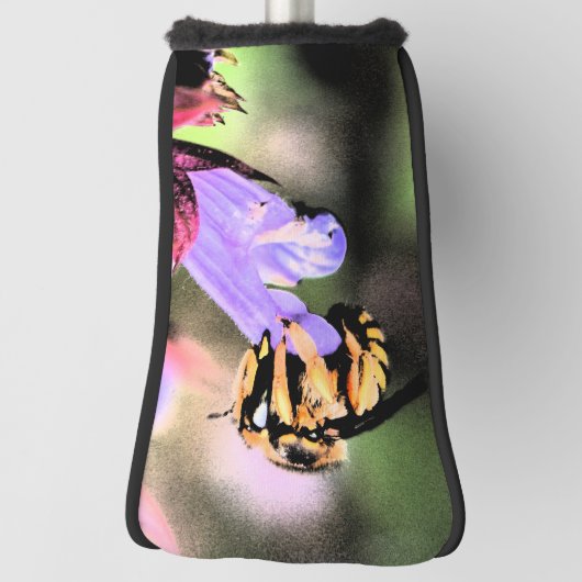 Bijen- en bloemenpcna golfheadcover (Draai 90)
