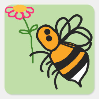 Bijen- en bloemenvellen 20 Stickers per vel