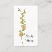 Bijen- en bloemstengel Honing Imker Visitekaartje (Voorkant)