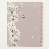 Bijen en Blossom Gepersonaliseerde Naam Planner (Achterkant)