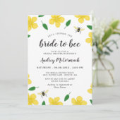 Bijen en boterbloemen douchen de bruid naar bijen kaart (Staand voorkant)