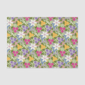 Bijen en Buttercups Bloemen Tissuepapier (Voorkant)