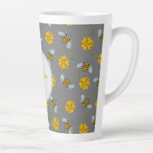 Bijen en Buttercups op grijs