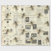 Bijen en  catalogus cadeaupapier (Vlak)