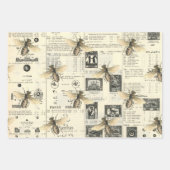 Bijen en  catalogus inpakpapier vel (Voorkant 3)