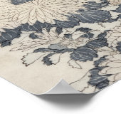 Bijen en chrysanten poster (Hoek)