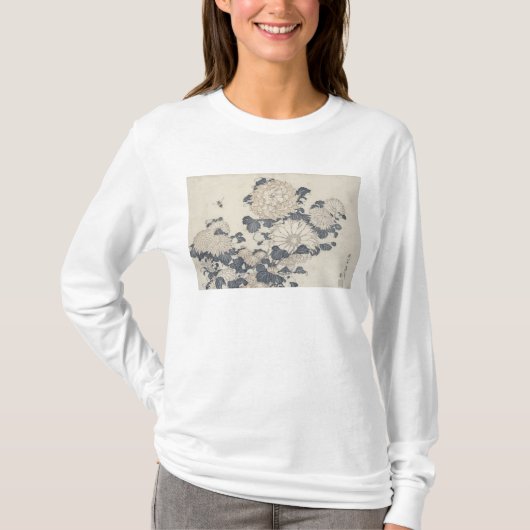 Bijen en chrysanten t-shirt (Voorkant)