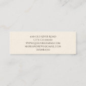 Bijen en Crown Boerderij bijenstal Mini Visitekaartje (Achterkant)