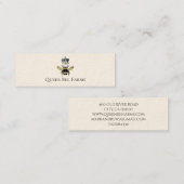 Bijen en Crown Boerderij bijenstal Mini Visitekaartje (Voorkant / Achterkant)