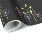 Bijen en Dandelion Cadeaupapier (Rol Hoek)