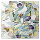 Bijen en druiven tegeltje (Voorkant)