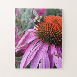 Bijen en Echinacea  Legpuzzel