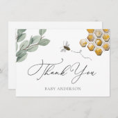 Bijen en Eucalyptus Greenery Hartelijk dank (Voorkant / Achterkant)