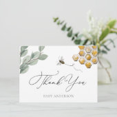 Bijen en Eucalyptus Greenery Hartelijk dank (Staand voorkant)