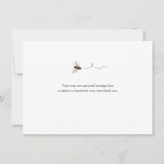 Bijen en Eucalyptus Greenery Hartelijk dank (Achterkant)