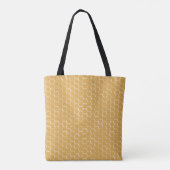 Bijen en gouden honingraat tote bag (Achterkant)
