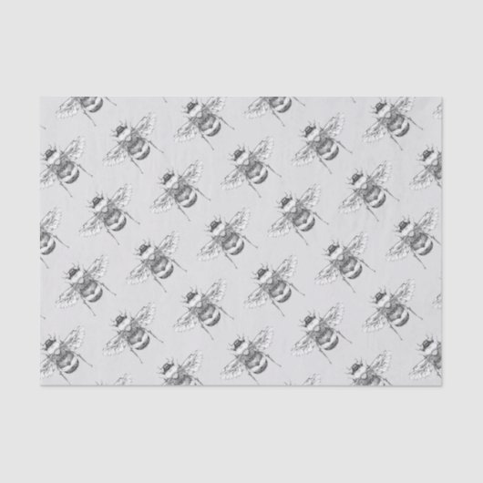 bijen en grijze tissuepapier (Voorkant)