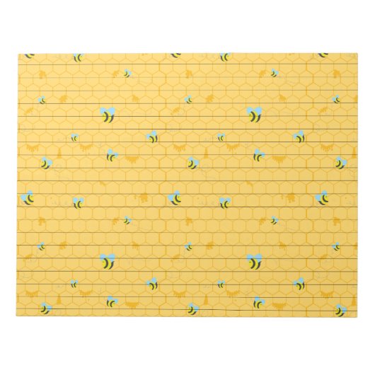 Bijen en Honeycomb Gewonnen Notitieblok (Voorkant)