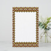 Bijen en Honeycomb Pattern Briefpapier (Staand voorkant)