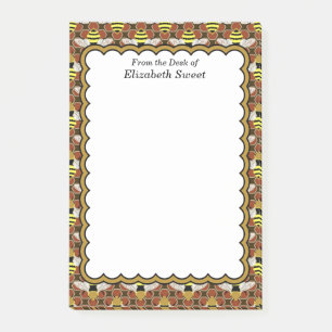 Bijen en Honeycomb Pattern Post-it® Notes