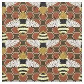 Bijen en Honeycomb Pattern Stof (Close Up)