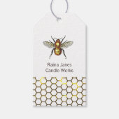 Bijen en honing kam kraft product cadeaulabel (Voorkant)