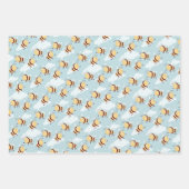 Bijen en Honing Schattige Verpakking Papier Bladen Inpakpapier Vel (Voorkant 2)