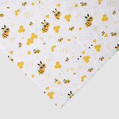 Bijen en honing twee keer zo zoet Baby shower Tissuepapier (Detail)