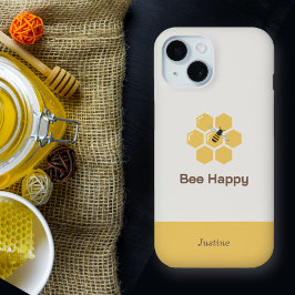 Bijen en Honingraat iPhone 15 Case