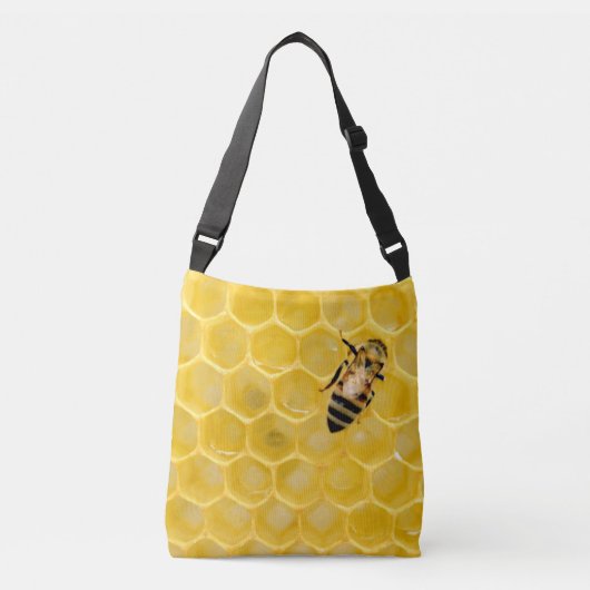bijen en honingraat crossbody tas (Voorkant)