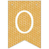 Bijen en honingraat gefeliciteerd vlaggetjes (Tweede vlag)