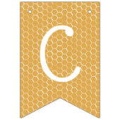 Bijen en honingraat gefeliciteerd vlaggetjes (Eerste vlag)