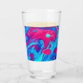 bijen en honingraat glas (Achterkant)