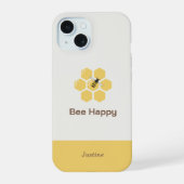 Bijen en Honingraat iPhone 15 Case (Achterkant)